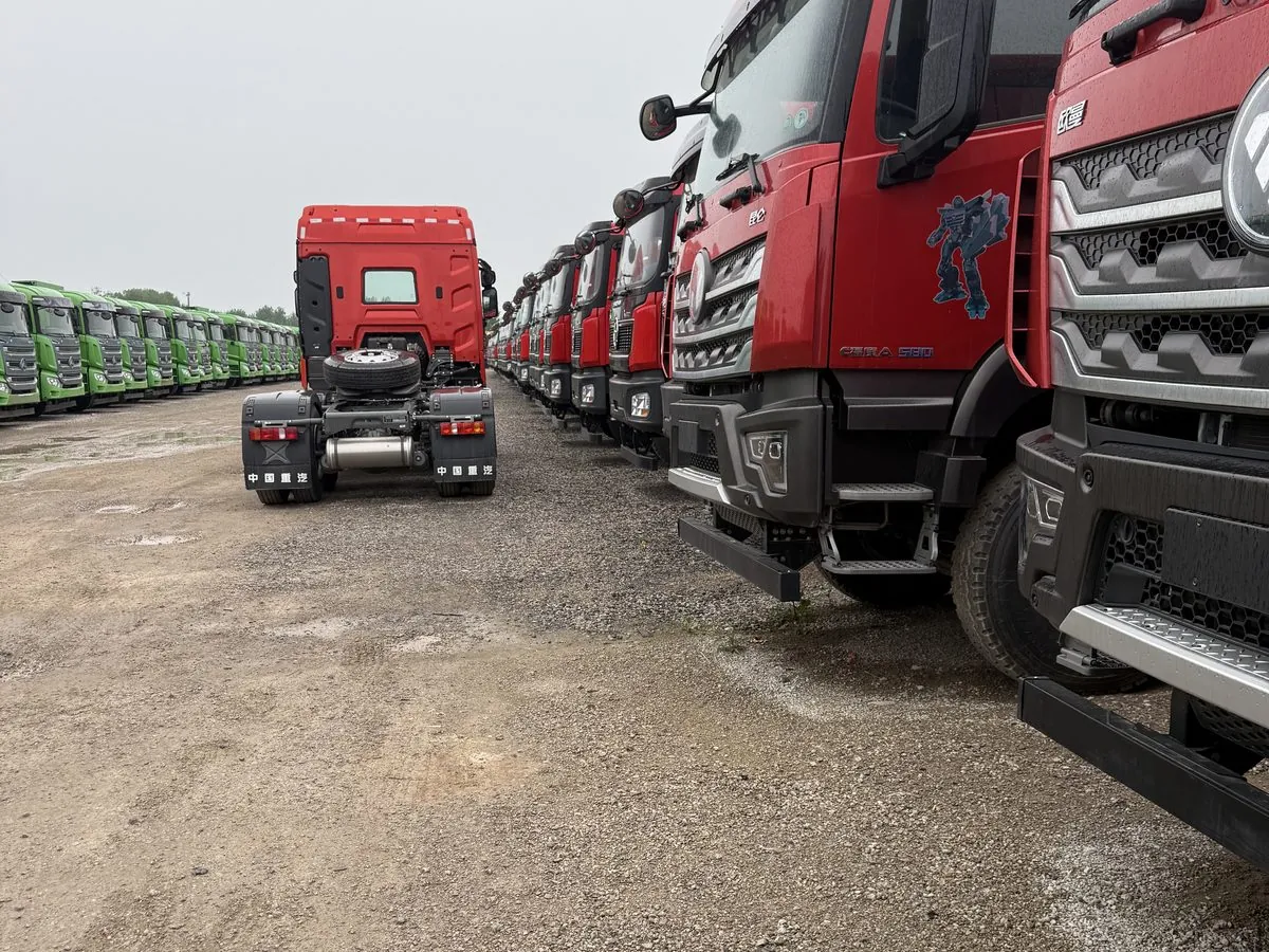 Fresh tractor truck arrivals at the yard