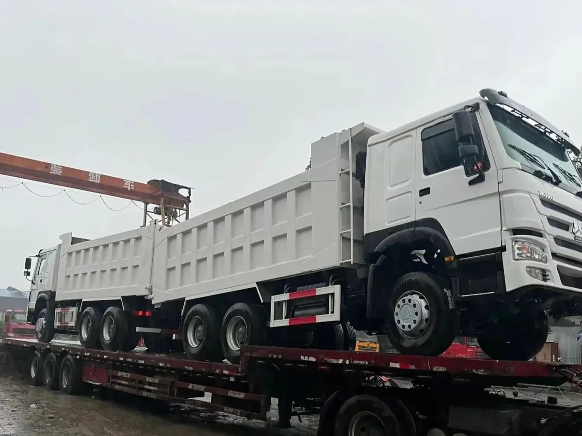 Trucks loaded for outbound shipment